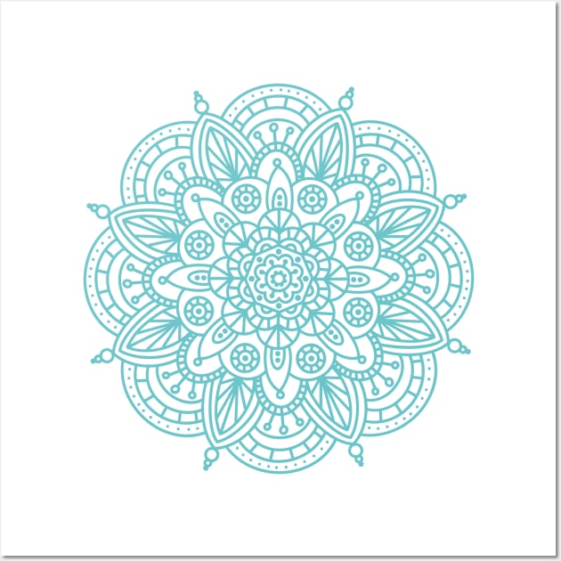 Mandala | Aqua Wall Art by Jande Summer